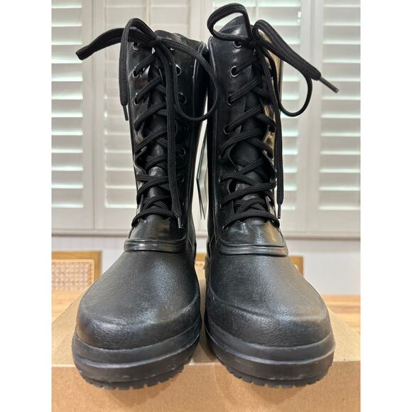 Le Chameau Bottine Saiga Womens Boots Black Rubber Size 7 US 5 UK NIB Waterproof - Picture 6 of 11